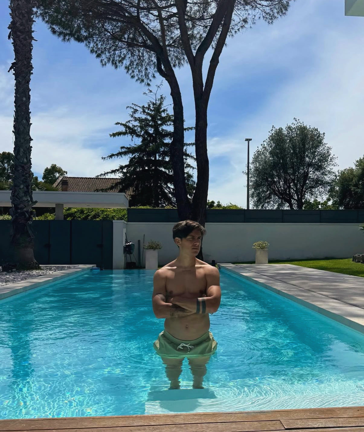 'SOVRANO’ SWIM TRUNKS - NOPAL