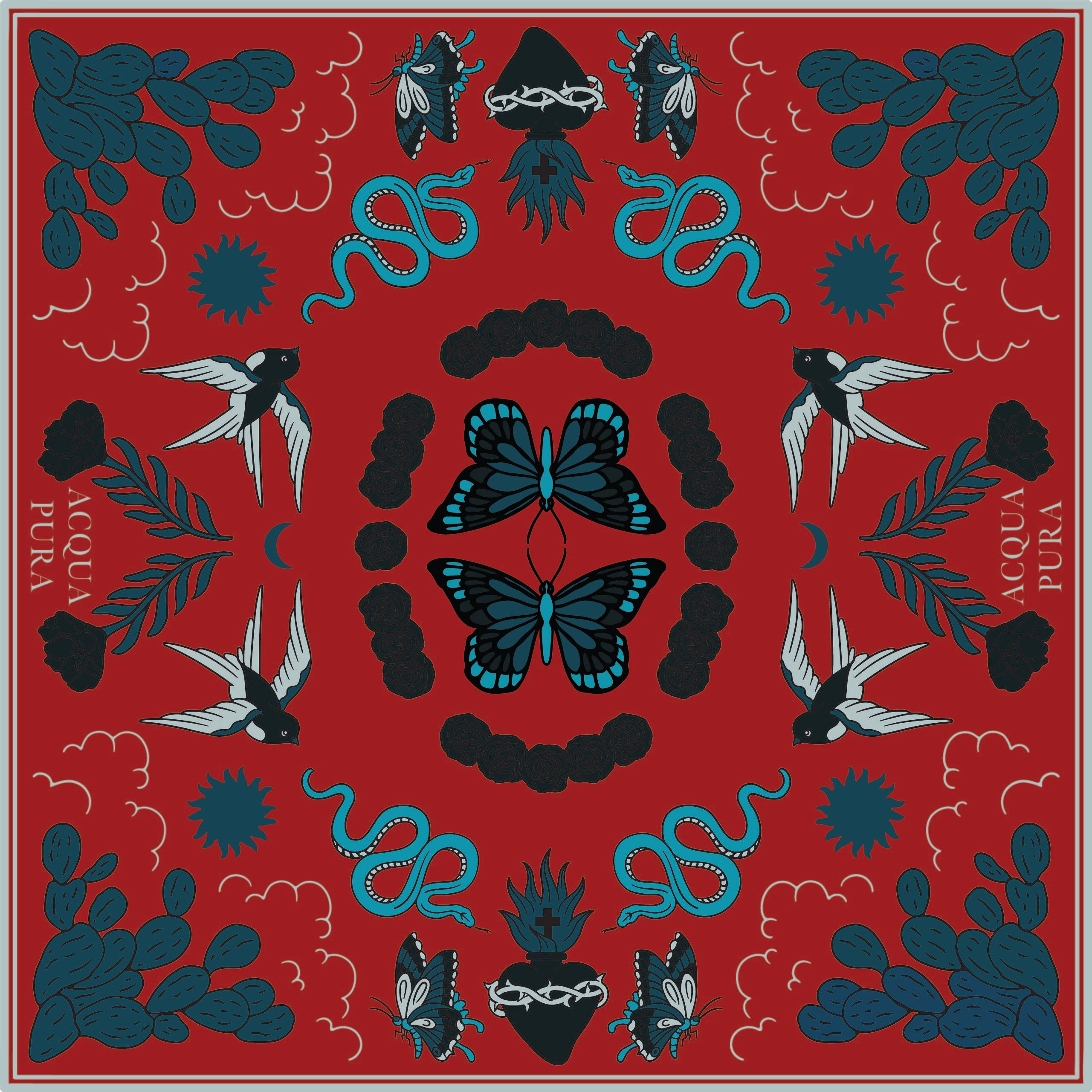 'JORDAN' SILK SCARF