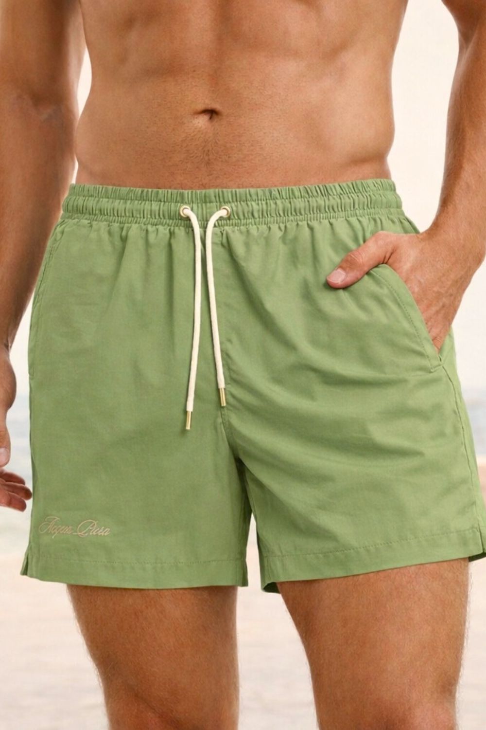 'SOVRANO’ SWIM TRUNKS - NOPAL