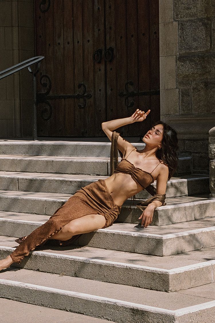 'Solara' Top - Chocolate