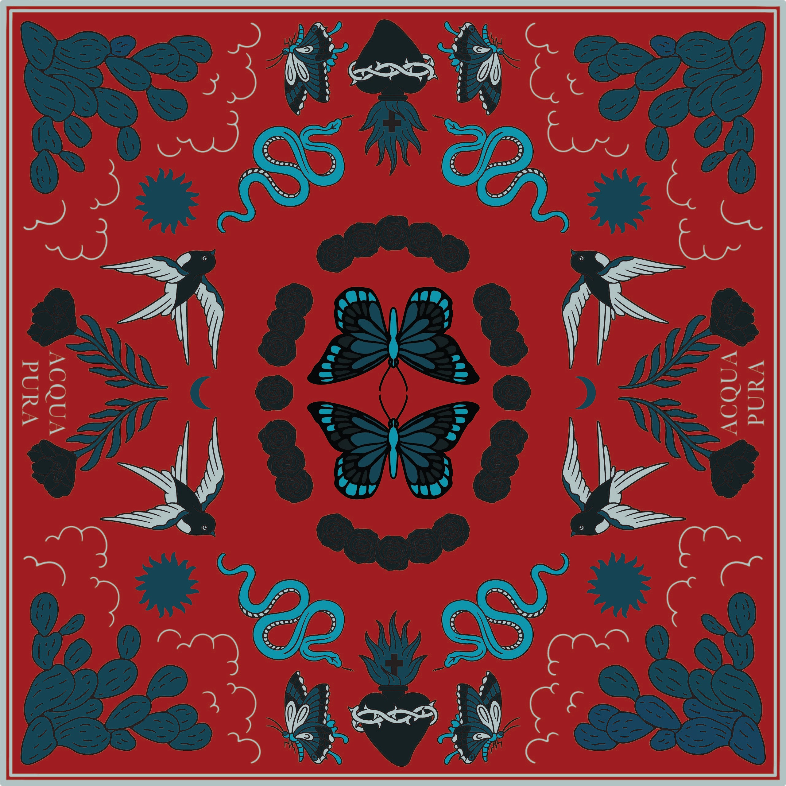 'JORDAN' SILK SCARF